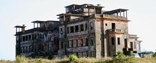 Tropical forest, abandoned Hill Station and falls
